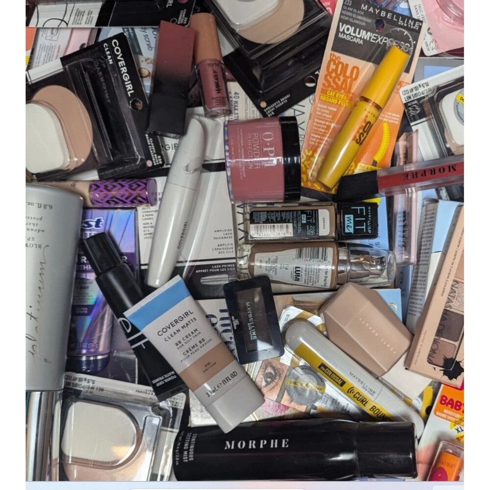 Wholesale Makeup Lot Maybelline CoverGirl Revlon Brand New Clean Cosmetics Tools